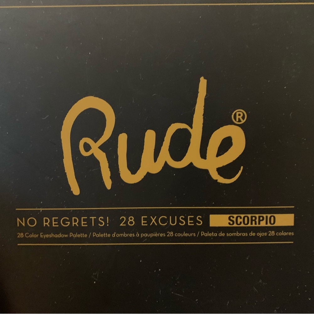 Rude No Regrets palette